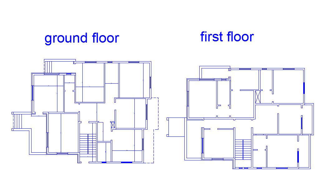 ground-and-first-floor-framing-plan-details-of-house-dwg-file-cadbull