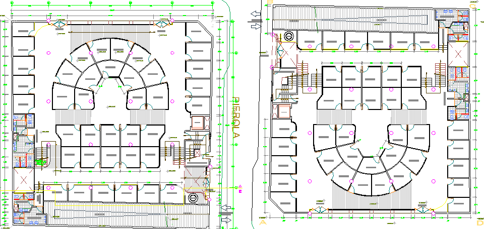 Shopping Mall Complex Floor Plan Layout Details Dwg File Cadbull | My ...