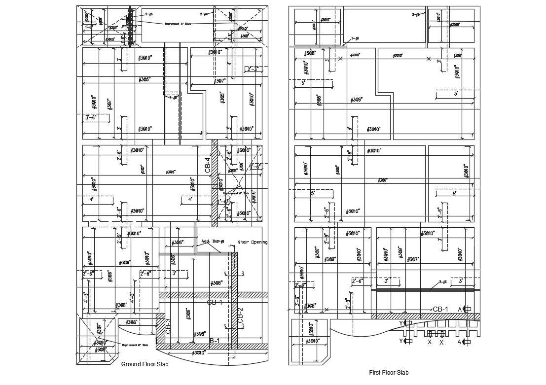 Ground And First Floor Slabs And Reinforcement Structure Details Dwg File Cadbull How to study of structural reinforcement drawing ? ground and first floor slabs and