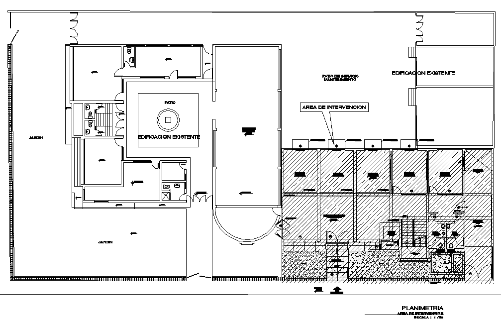 Ground floor city hall plan detail dwg file - Cadbull