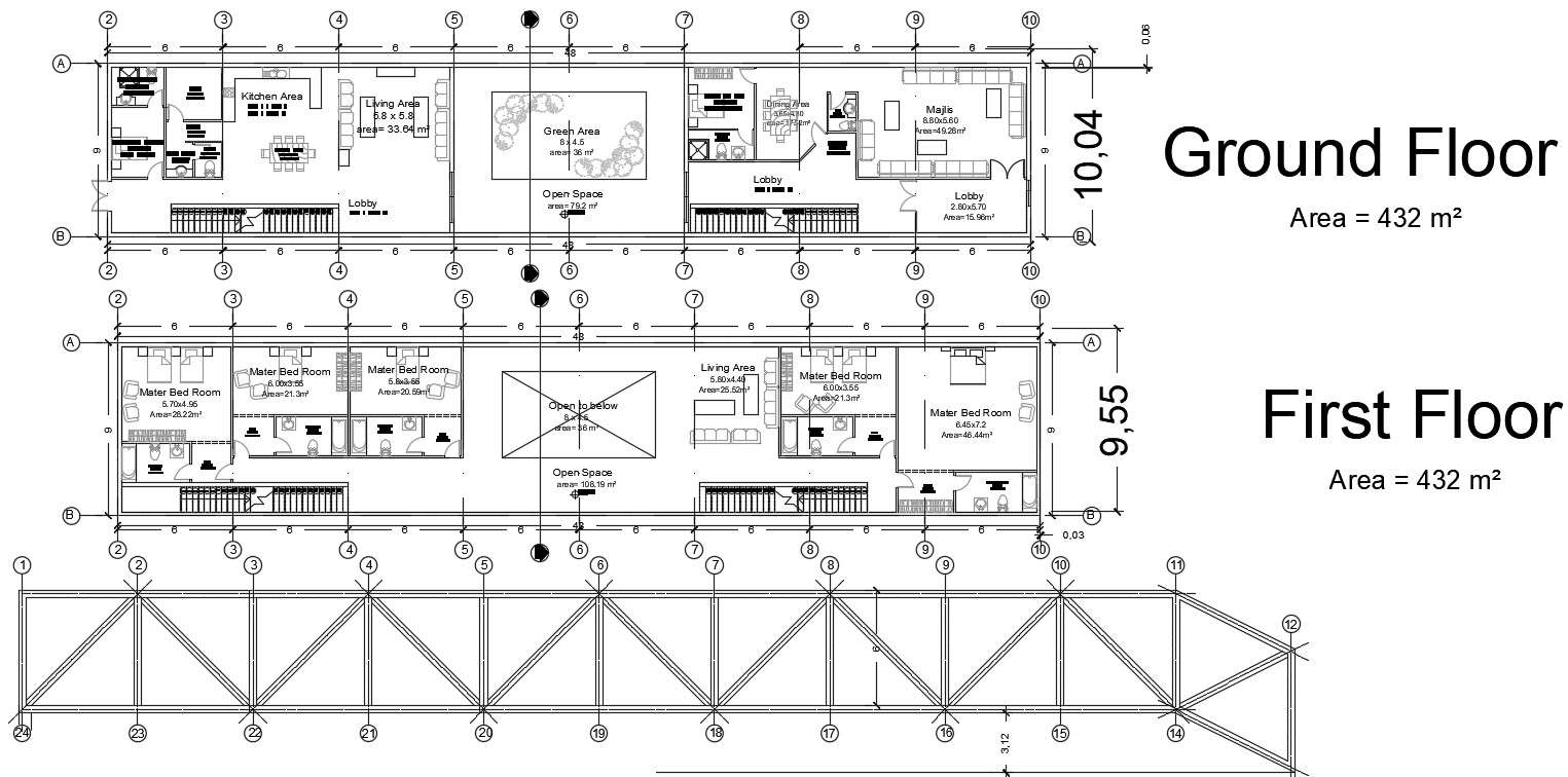 Ground floor plan in AutoCAD file Cadbull