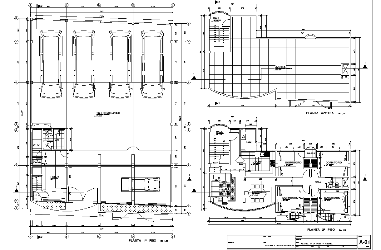 Ground floor plan to terrace floor plan detail dwg file - Cadbull