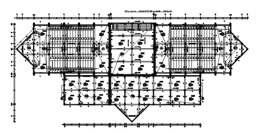 Ground floor formwork plan in detail AutoCAD 2D drawing, CAD file, dwg ...