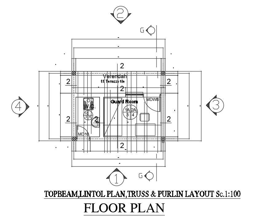 Guard Room Cad Blocks