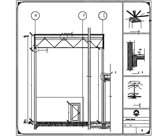 Gym constructive section plan detail dwg file - Cadbull