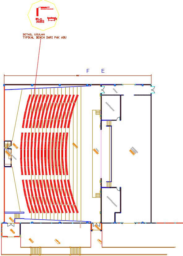 Home Theatre Plan - Cadbull