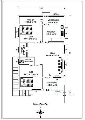 HOUSE PLAN - Cadbull