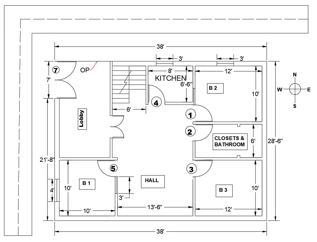 Making A Simple Floor Plan In Autocad Part 2 Of 3 Youtube