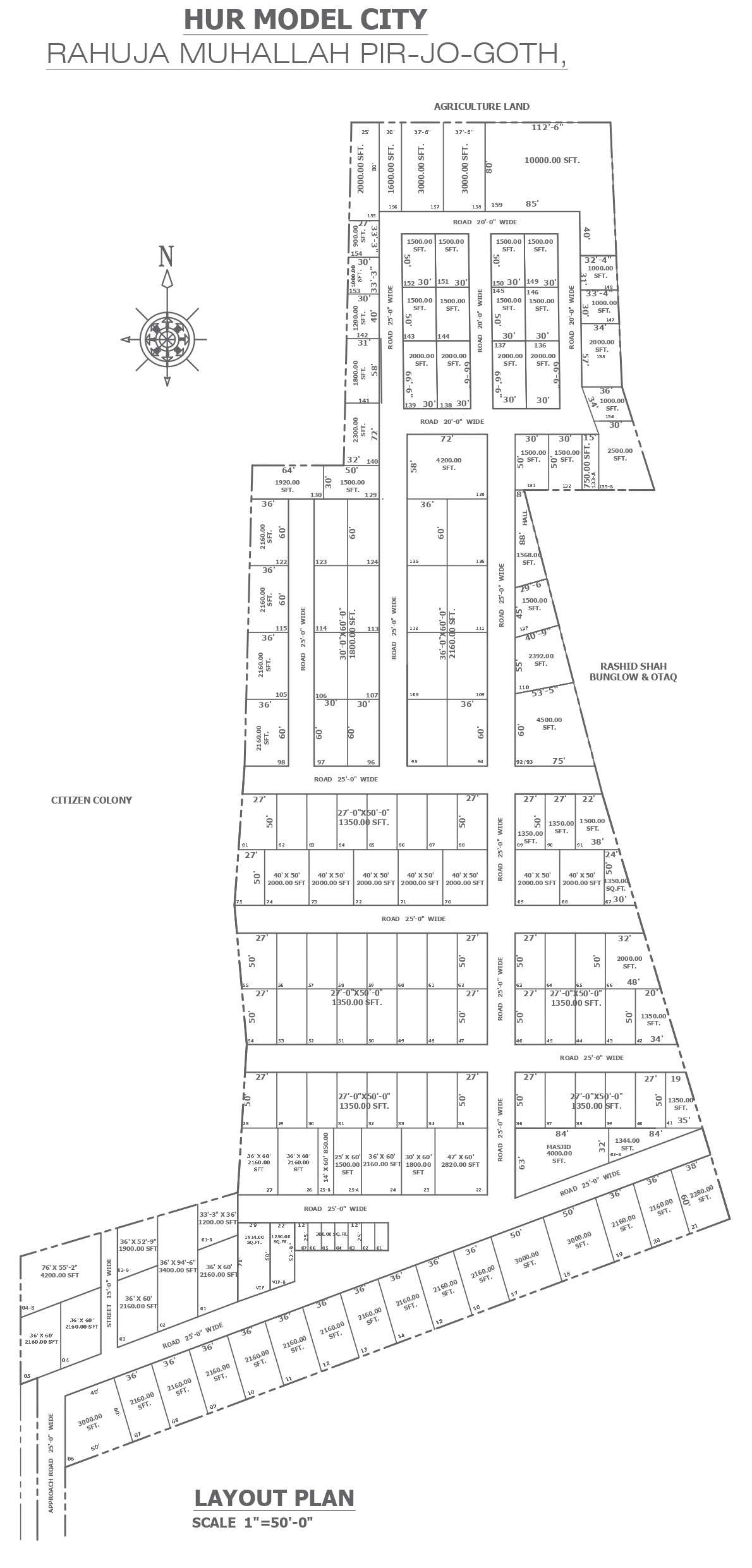 HUR MODEL CITY design plot division in scale detailed layout plan DWG ...