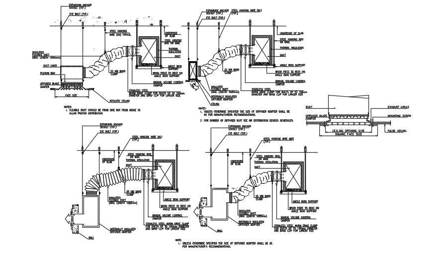 HVAC detail drawing is available on this plan - Cadbull