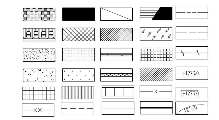 Hatches Details Cad Block In Autocad Dwg File Cadbull