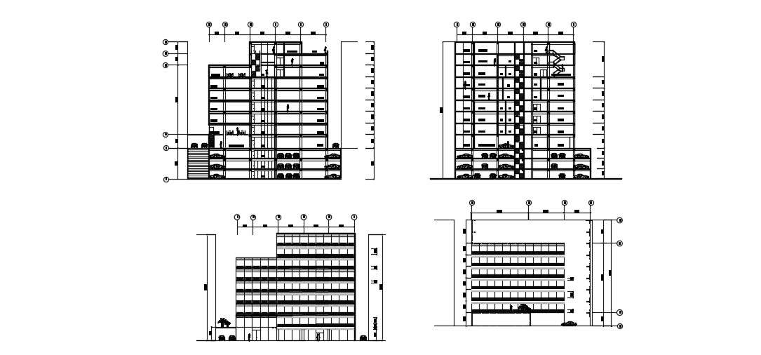 High Rise Building Section In DWG File - Cadbull