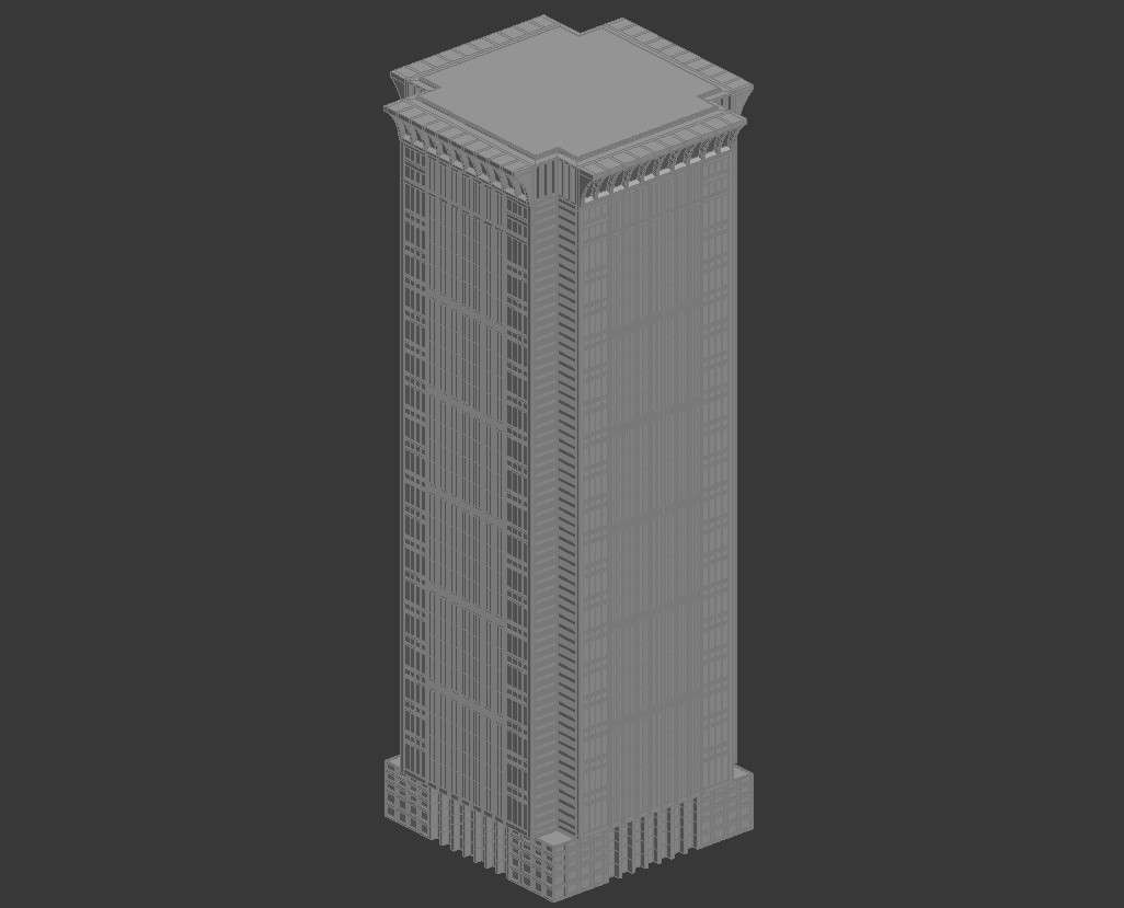 3d Model Detailed High Rise Building Complex Cgtrader