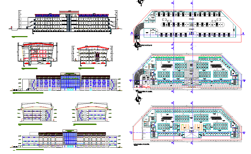 High Rise Commercial Complex Detail - Cadbull