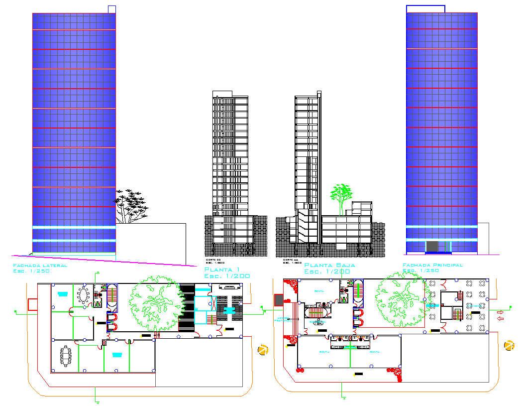 Details Of Elevation Of High Rise Building In Autocad Dwg File Cadbull My Xxx Hot Girl