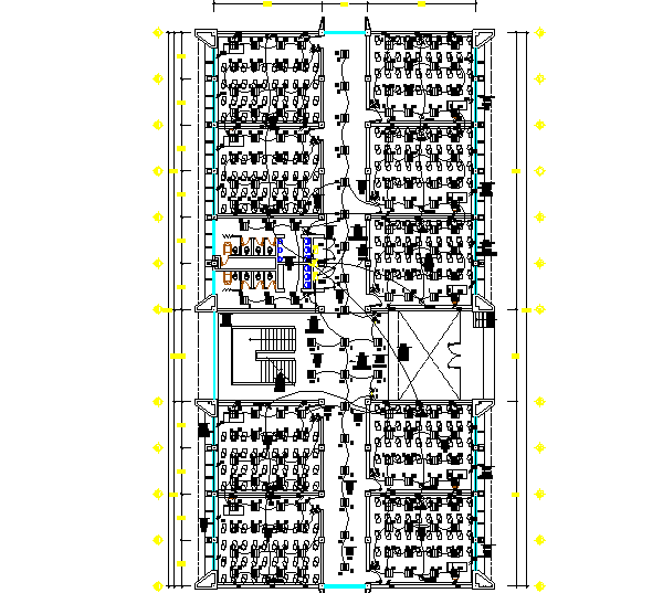 Higher technical school project layout plan dwg file - Cadbull