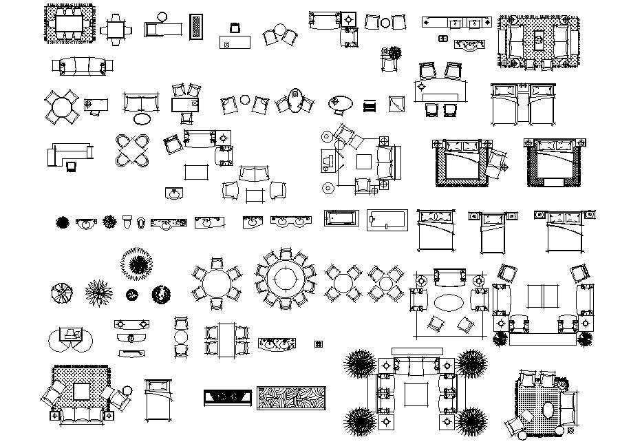 autocad 2d furniture blocks free download