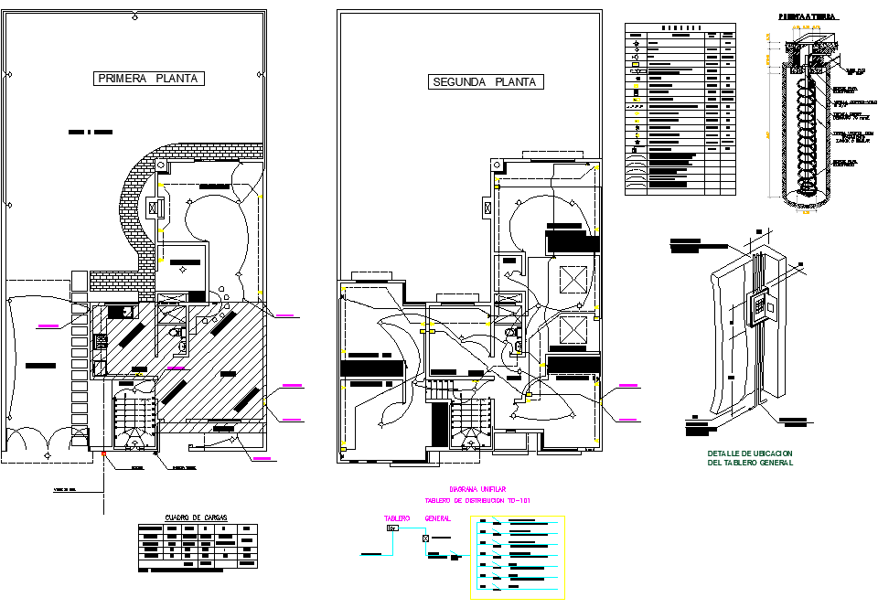 Home electrical plan autocad file - Cadbull