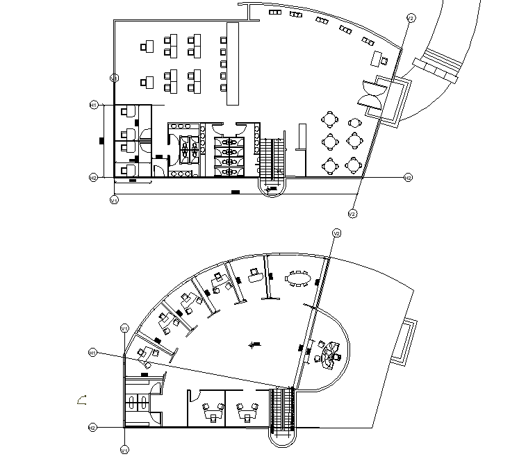 Home plan detail dwg file - Cadbull