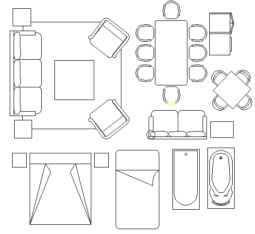 Home Utility Mix Common Blocks Design Dwg File - Cadbull