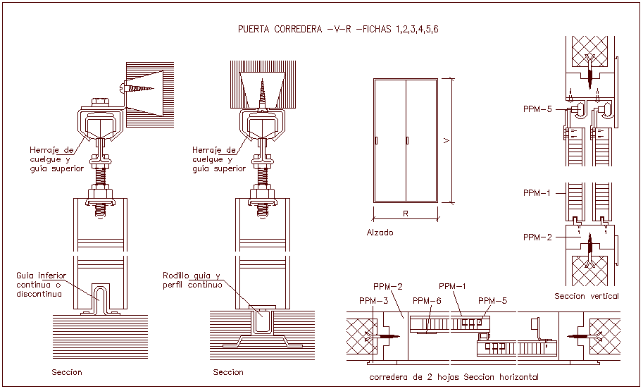 pocket sliding door detail dwg