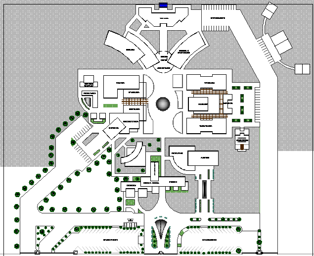 Hospital Architecture Plan and Design dwg file Cadbull