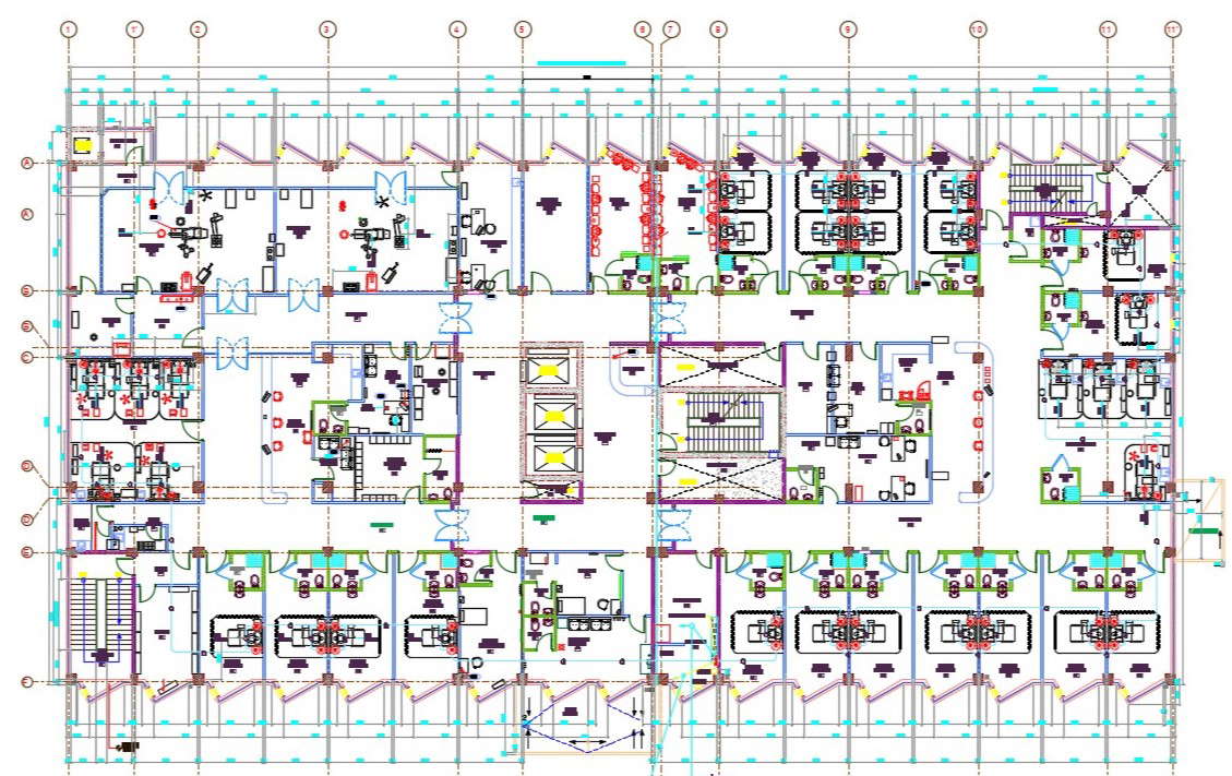 Hospital Building Design Layout Architecture CAD Plan Cadbull   Hospital Building Design Layout Architecture CAD Plan  Mon Nov 2019 10 03 30 