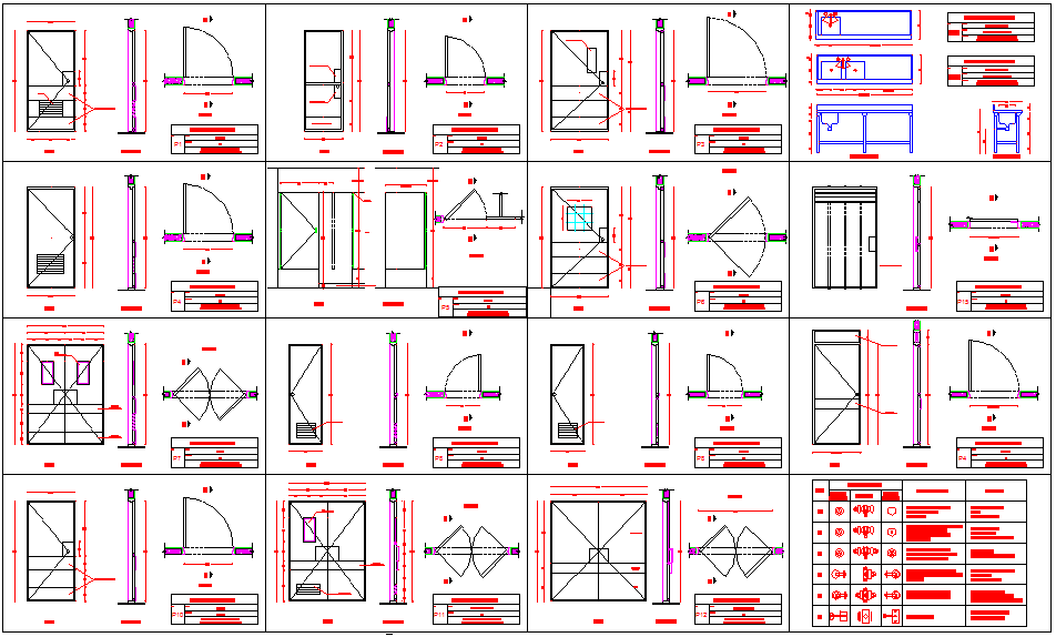 Чертеж дверь dwg