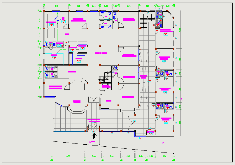 Modern Hospital Floor Plan In Dwg File Cadbull Images And Photos Finder