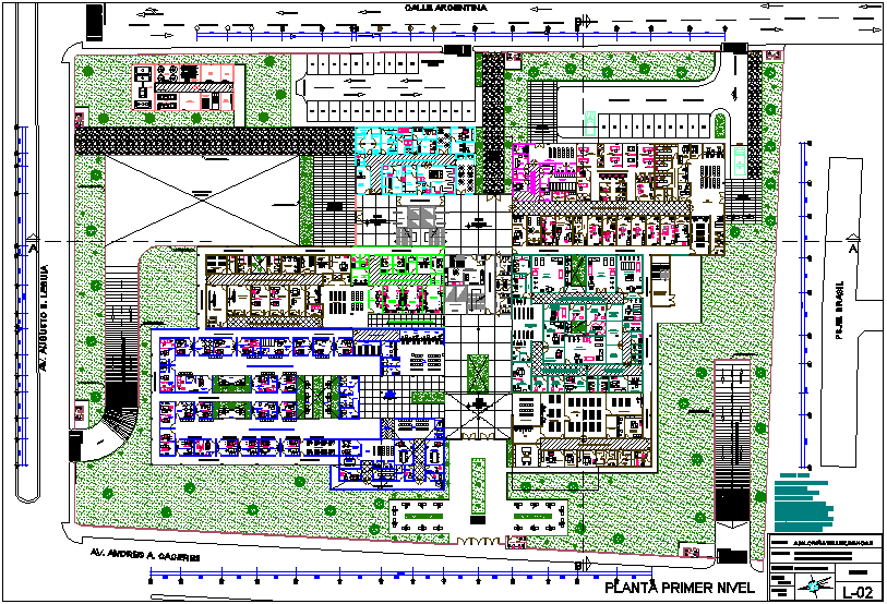 Hospital First Floor Plan Dwg File Cadbull 7366