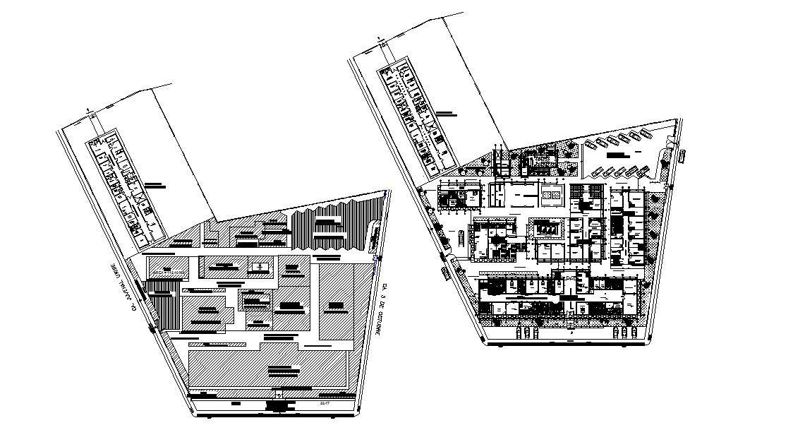 Hospital layout in dwg file - Cadbull