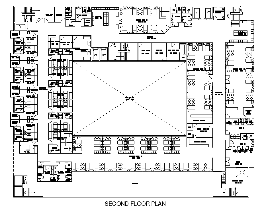 Hospital Admit Bedrooms Floor plan AutoCAD Drawing Download DWG File ...