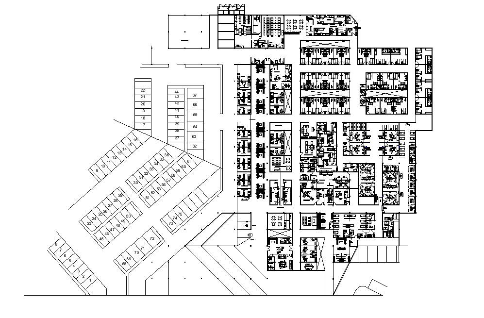 Hospital Architecture Floor Plan Autocad Drawing Dwg File Cadbull 