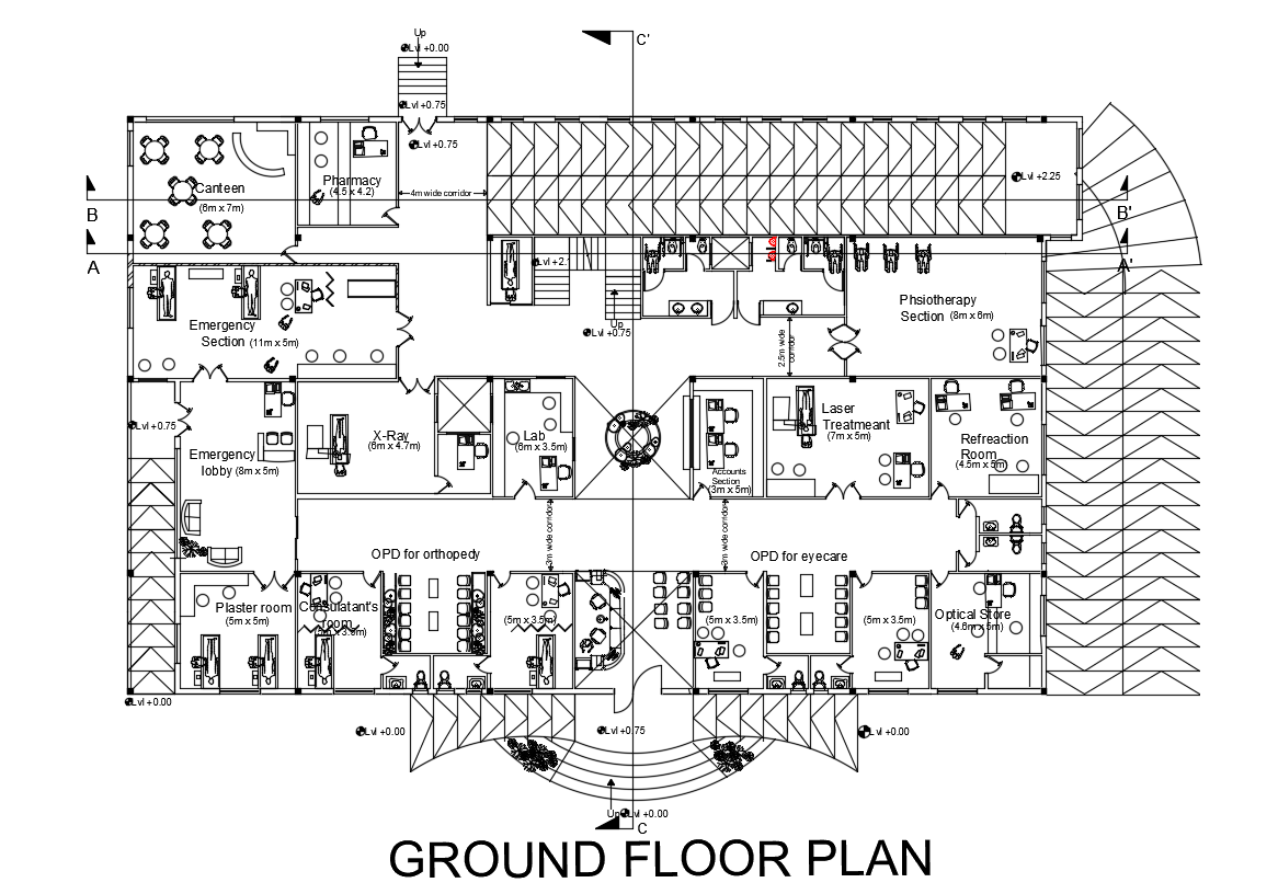Hospital Site Plan And Floor Plan Drawing Dwg File Fl - vrogue.co