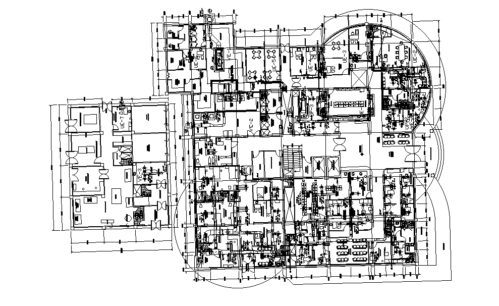 Hospital air conditioning ducts details are given in this Autocad ...