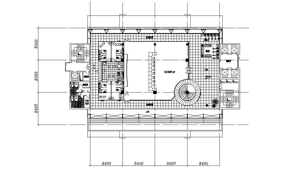 Hostel Building Furniture Layout Plan - Cadbull