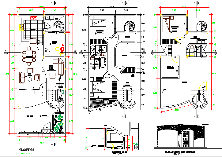 Hotel Design And Elevation Plan Dwg File Cadbull