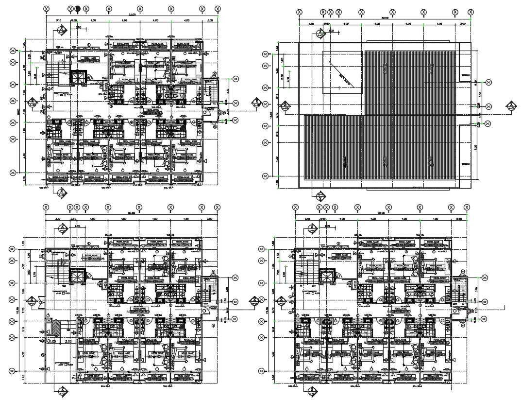 Hotel ground floor plan CAD file download - Cadbull