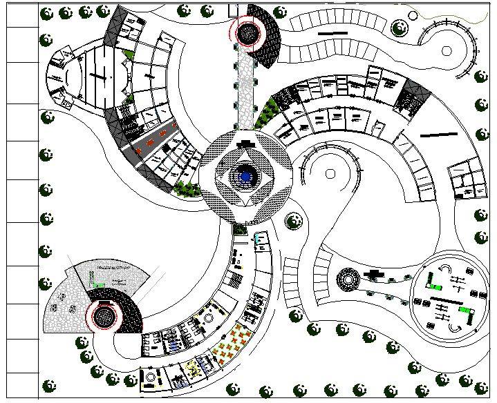 Hotel plan - Cadbull