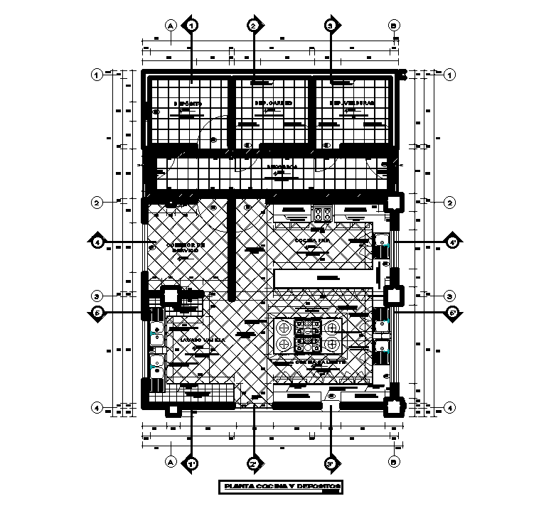 Hotel Kitchen detail drawing provided in this AutoCAD file. Download ...