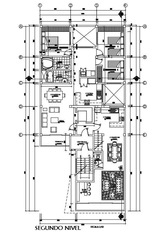 Hotel floor plan design separated in this cad file | Download 2d ...