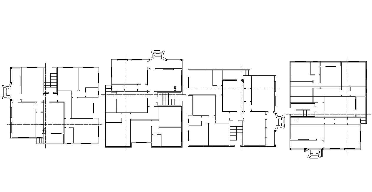 House Design 2d Layout Floor Plan AutoCAD File - Cadbull