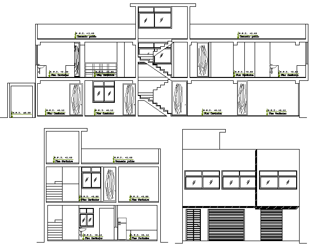 House Architecture Plan and Elevation Design dwg file - Cadbull