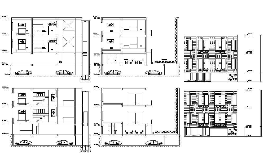 2 Storey House Building Design Dwg File Cadbull