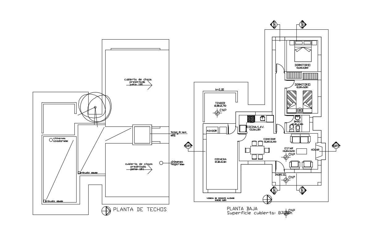 House Building Plans Cadbull