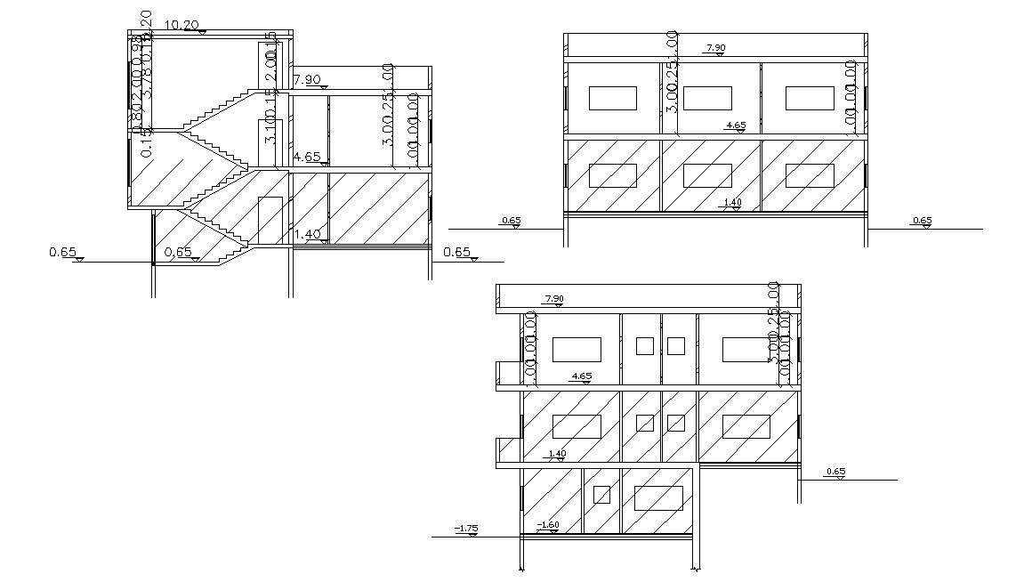 House Building Section Drawing DWG File - Cadbull