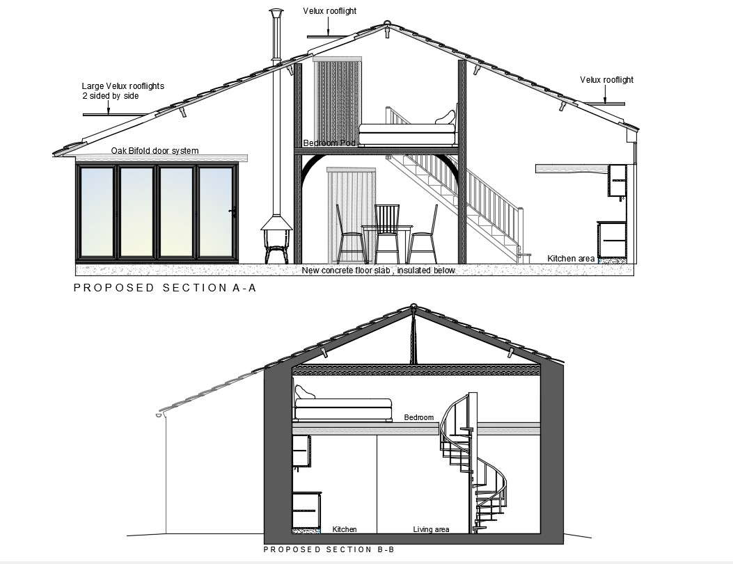 house-cross-section-drawing-cadbull