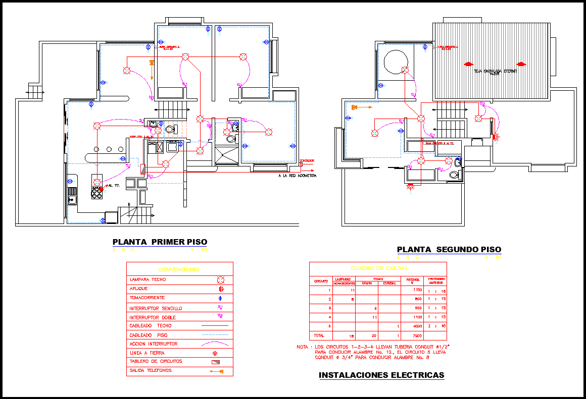 House Electrical Layout Plan Cadbull