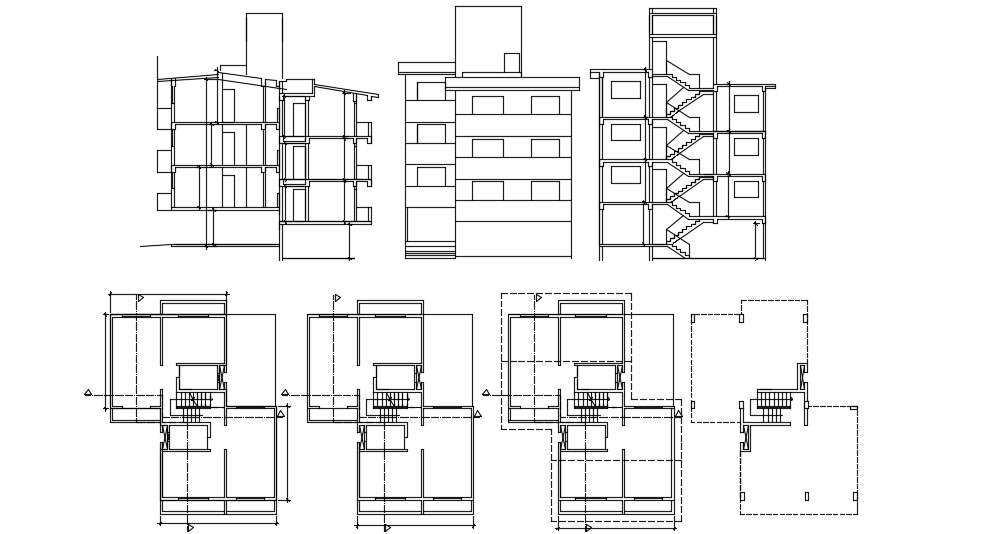 House Elevation With Section And All Floor Design AutoCAD File Free ...