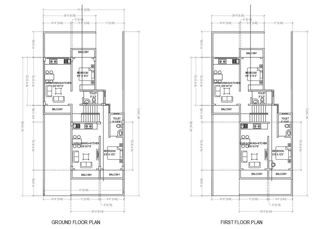 House Furniture Layout Plan of DWG File - Cadbull